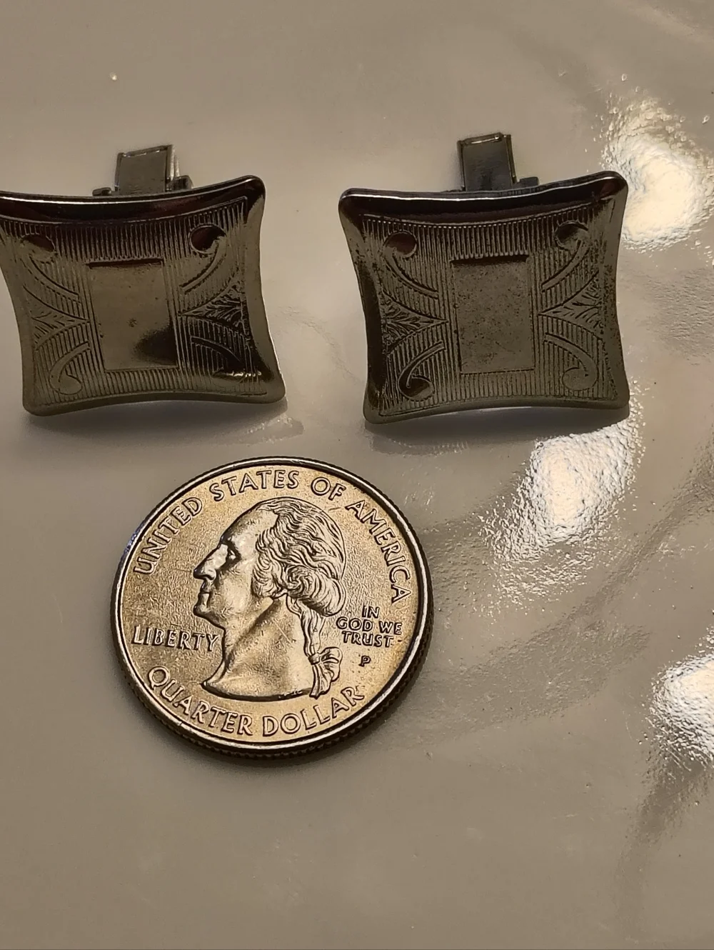 Vintage Engraved Cufflinks